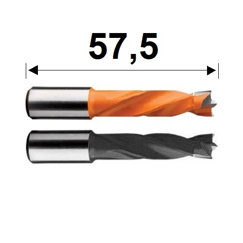 Kolíkovací vrtáky neprůchozí 57,5 mm