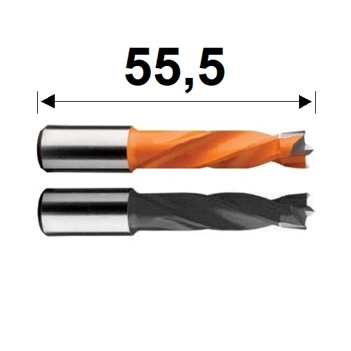 Kolíkovací vrtáky neprůchozí 55,5 mm
