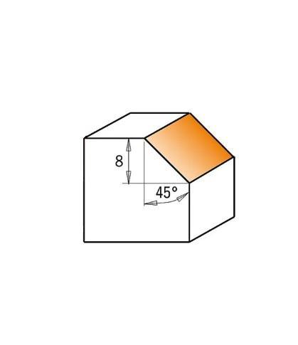 IGM Stopková fréza žiletková 45° D29x12 s=8