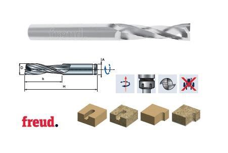 FREUD Spirálová fréza dokončovací D4x16x50 s=8 z2 P pozitivní PREMIUM SCH2UFN140R