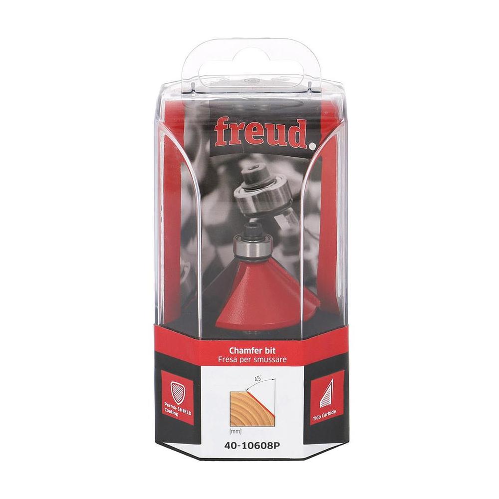 FREUD stopková fréza úkosová s ložiskem 45° 44x18,5x61 s=8 40-10608P