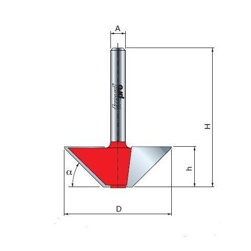 FREUD Stopková fréza D24x14 s=8 40-90008P